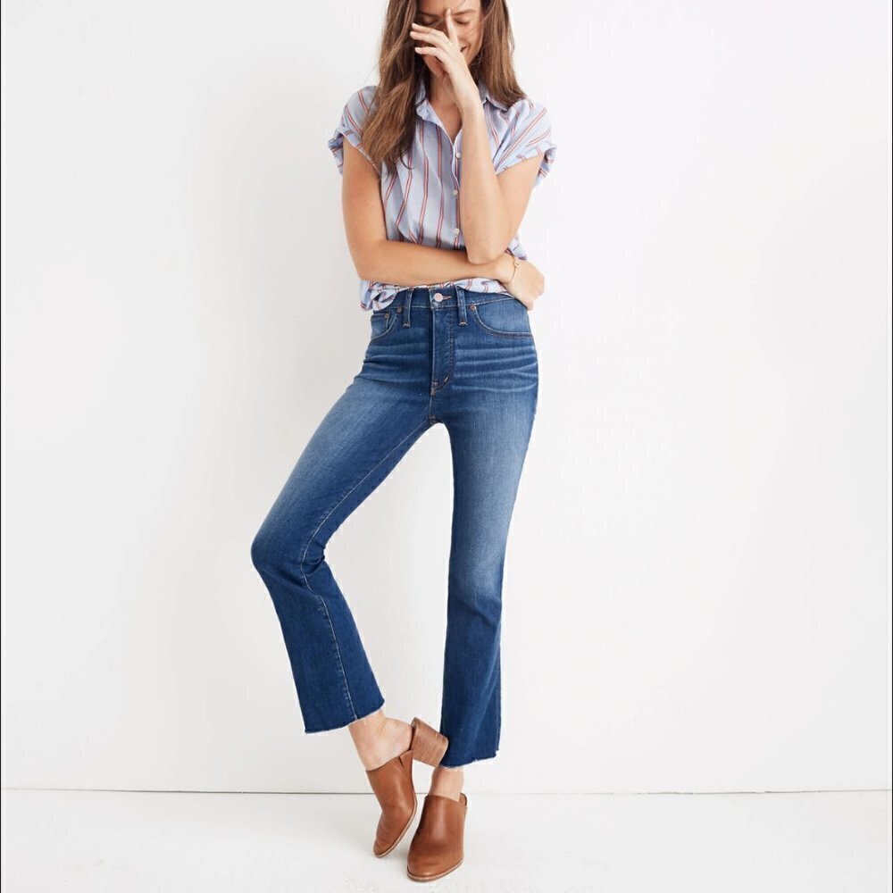 Madewell | Women's Cali Demi-Boot Jeans Size 25 Marco Wash